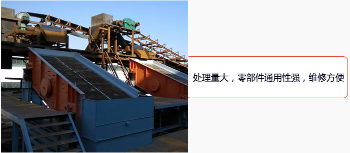 圓振動(dòng)篩處理量大,零部件通用性強(qiáng),維修方便。